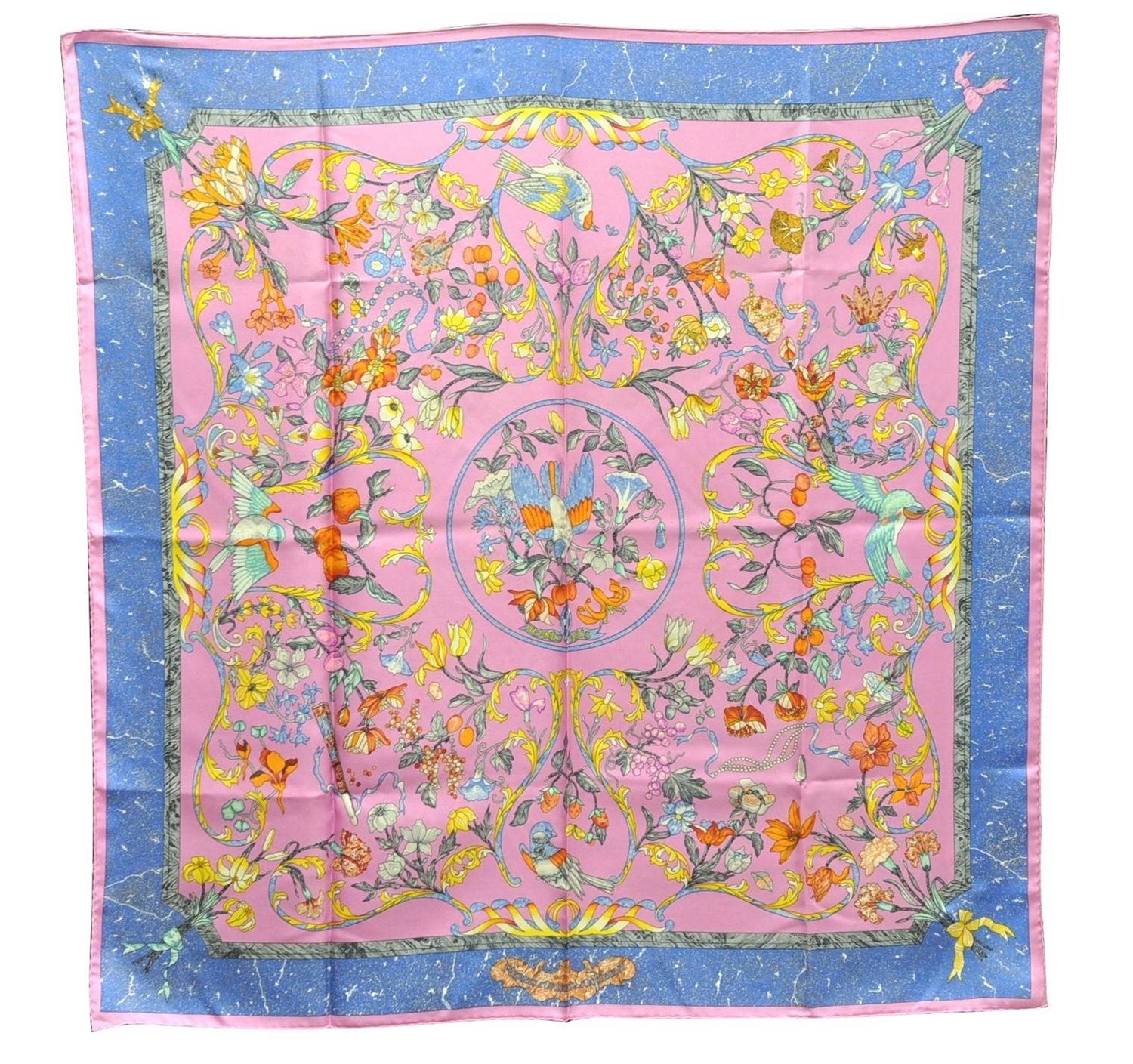 Auth HERMES Carre 90 Scarf 