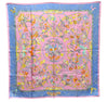 Auth HERMES Carre 90 Scarf "PIERRES d'ORIENT et d'OCCIDENT " Silk Pink Box 4345D