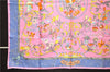 Auth HERMES Carre 90 Scarf "PIERRES d'ORIENT et d'OCCIDENT " Silk Pink Box 4345D