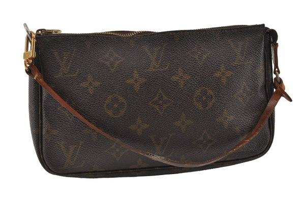 Authentic Louis Vuitton Monogram Pochette Accessoires Pouch M51980 LV 4345I