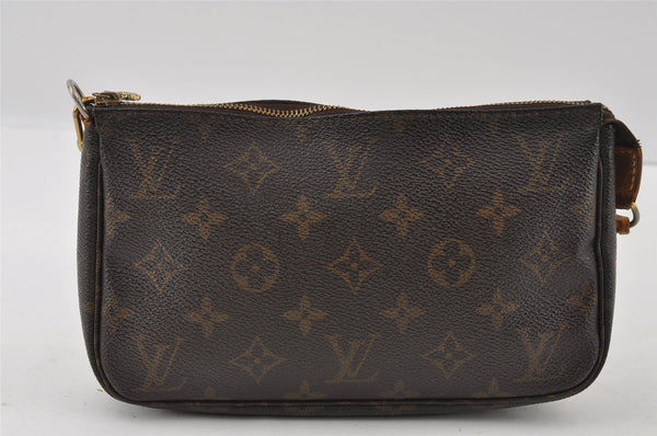 Authentic Louis Vuitton Monogram Pochette Accessoires Pouch M51980 LV 4345I