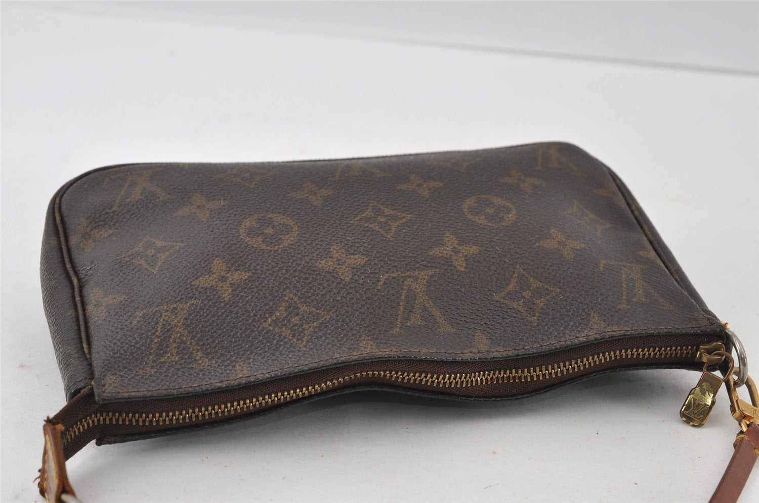 Authentic Louis Vuitton Monogram Pochette Accessoires Pouch M51980 LV 4345I