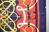 Authentic HERMES Carre 90 Scarf "Eperon d'Or" Silk Navy 4346D