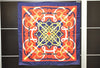 Authentic HERMES Carre 90 Scarf "Eperon d'Or" Silk Navy 4346D