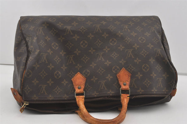 Authentic Louis Vuitton Monogram Speedy 40 Hand Boston Bag M41522 LV Junk 4346I