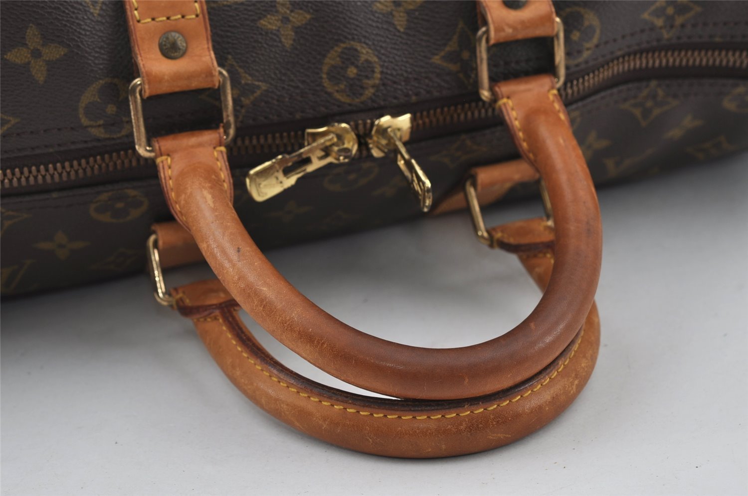 Authentic Louis Vuitton Monogram Keepall 45 Travel Boston Bag M41428 LV 4347I
