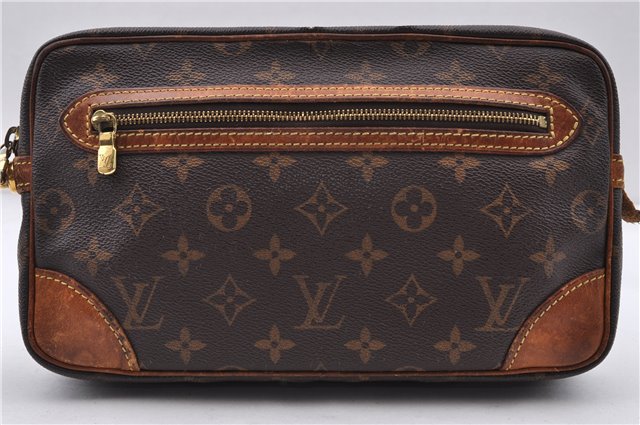 Auth LOUIS VUITTON Monogram Marly Dragonne GM Clutch Hand Bag M51825 LV 4349C