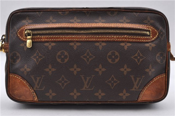 Auth LOUIS VUITTON Monogram Marly Dragonne GM Clutch Hand Bag M51825 LV 4349C