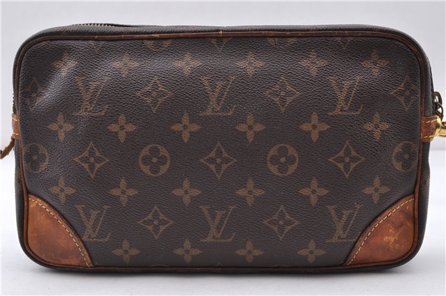 Auth LOUIS VUITTON Monogram Marly Dragonne GM Clutch Hand Bag M51825 LV 4349C