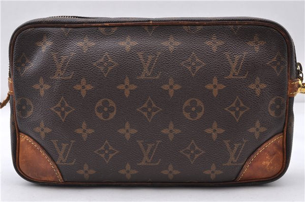 Auth LOUIS VUITTON Monogram Marly Dragonne GM Clutch Hand Bag M51825 LV 4349C
