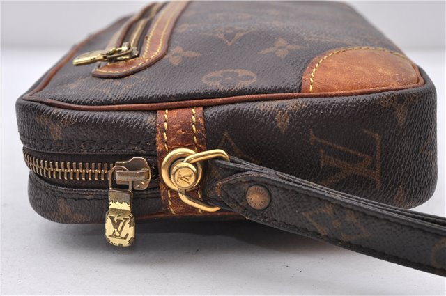 Auth LOUIS VUITTON Monogram Marly Dragonne GM Clutch Hand Bag M51825 LV 4349C