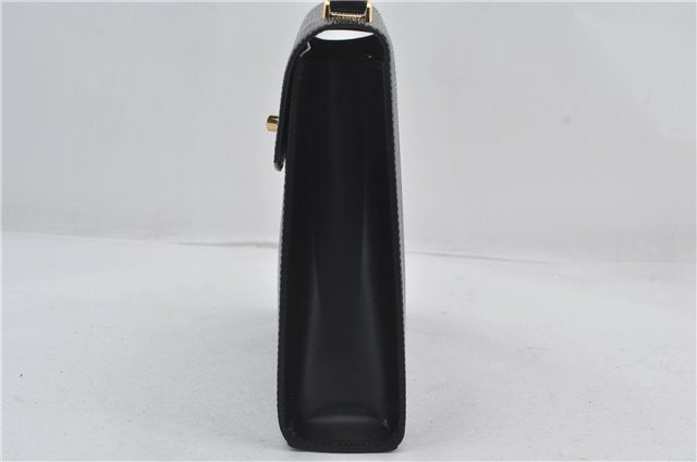 Authentic Louis Vuitton Epi Malesherbes Hand Bag Purse Black M52372 LV 4349E