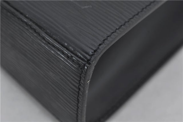 Authentic Louis Vuitton Epi Malesherbes Hand Bag Purse Black M52372 LV 4349E