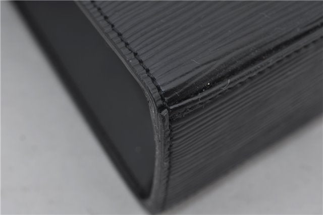 Authentic Louis Vuitton Epi Malesherbes Hand Bag Purse Black M52372 LV 4349E