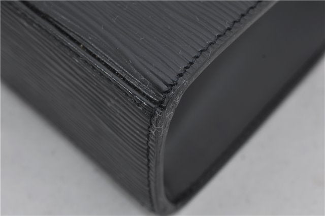 Authentic Louis Vuitton Epi Malesherbes Hand Bag Purse Black M52372 LV 4349E