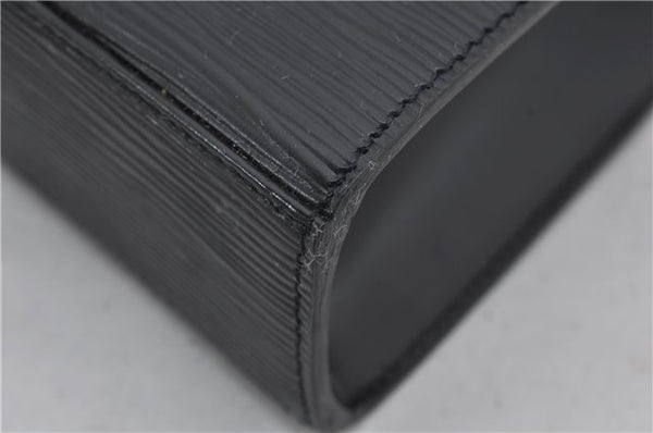 Authentic Louis Vuitton Epi Malesherbes Hand Bag Purse Black M52372 LV 4349E