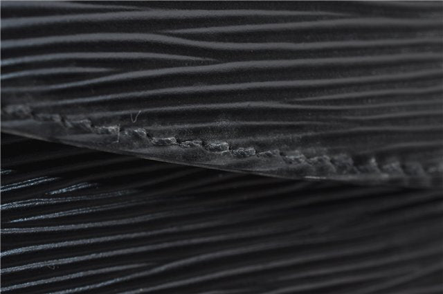 Authentic Louis Vuitton Epi Malesherbes Hand Bag Purse Black M52372 LV 4349E