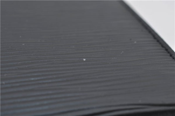 Authentic Louis Vuitton Epi Malesherbes Hand Bag Purse Black M52372 LV 4349E