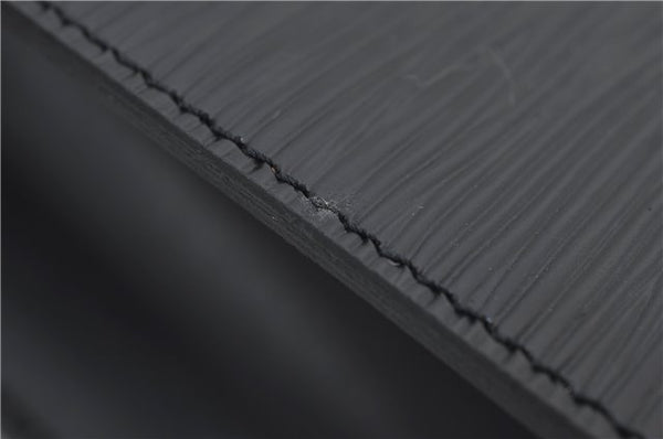 Authentic Louis Vuitton Epi Malesherbes Hand Bag Purse Black M52372 LV 4349E