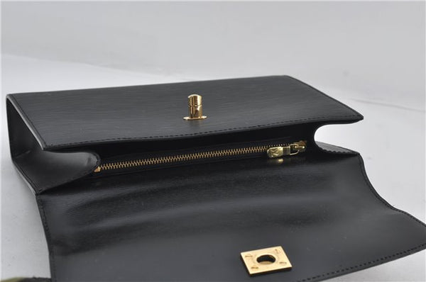 Authentic Louis Vuitton Epi Malesherbes Hand Bag Purse Black M52372 LV 4349E