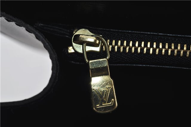 Authentic Louis Vuitton Epi Malesherbes Hand Bag Purse Black M52372 LV 4349E