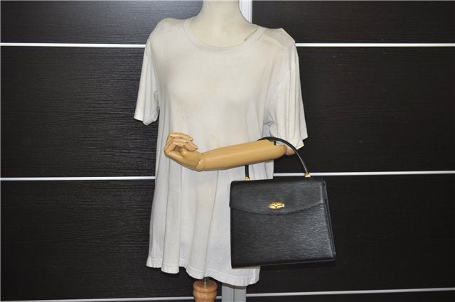 Authentic Louis Vuitton Epi Malesherbes Hand Bag Purse Black M52372 LV 4349E