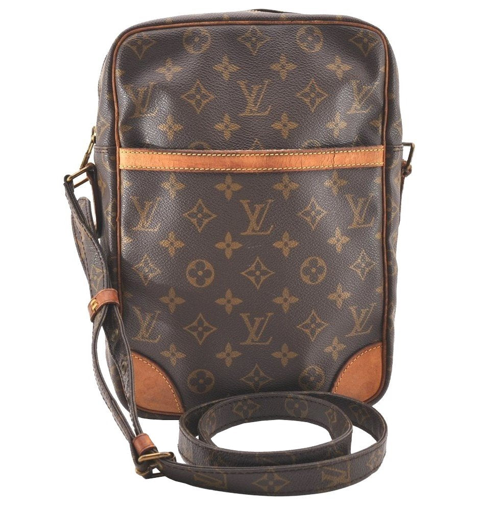 Authentic Louis Vuitton Monogram Danube MM Shoulder Cross Bag M45264 Junk 4349I