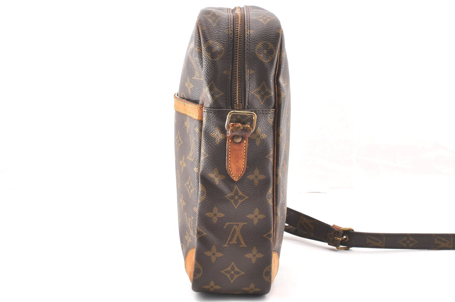 Authentic Louis Vuitton Monogram Danube MM Shoulder Cross Bag M45264 Junk 4349I