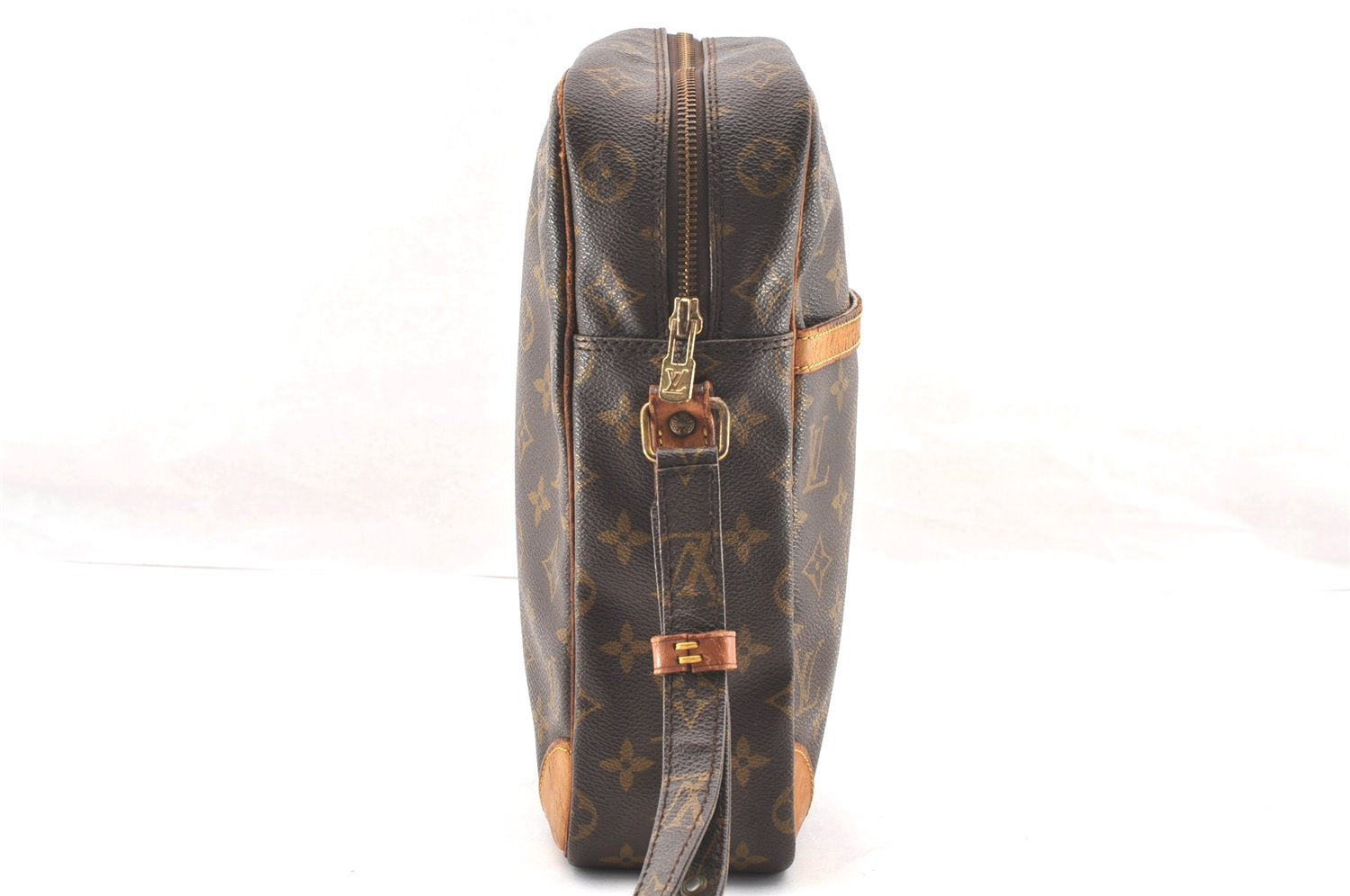 Authentic Louis Vuitton Monogram Danube MM Shoulder Cross Bag M45264 Junk 4349I