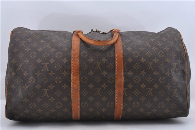 Authentic Louis Vuitton Monogram Keepall 55 Travel Boston Bag M41424 LV 4350D