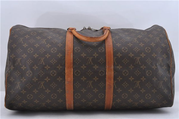 Authentic Louis Vuitton Monogram Keepall 55 Travel Boston Bag M41424 LV 4350D