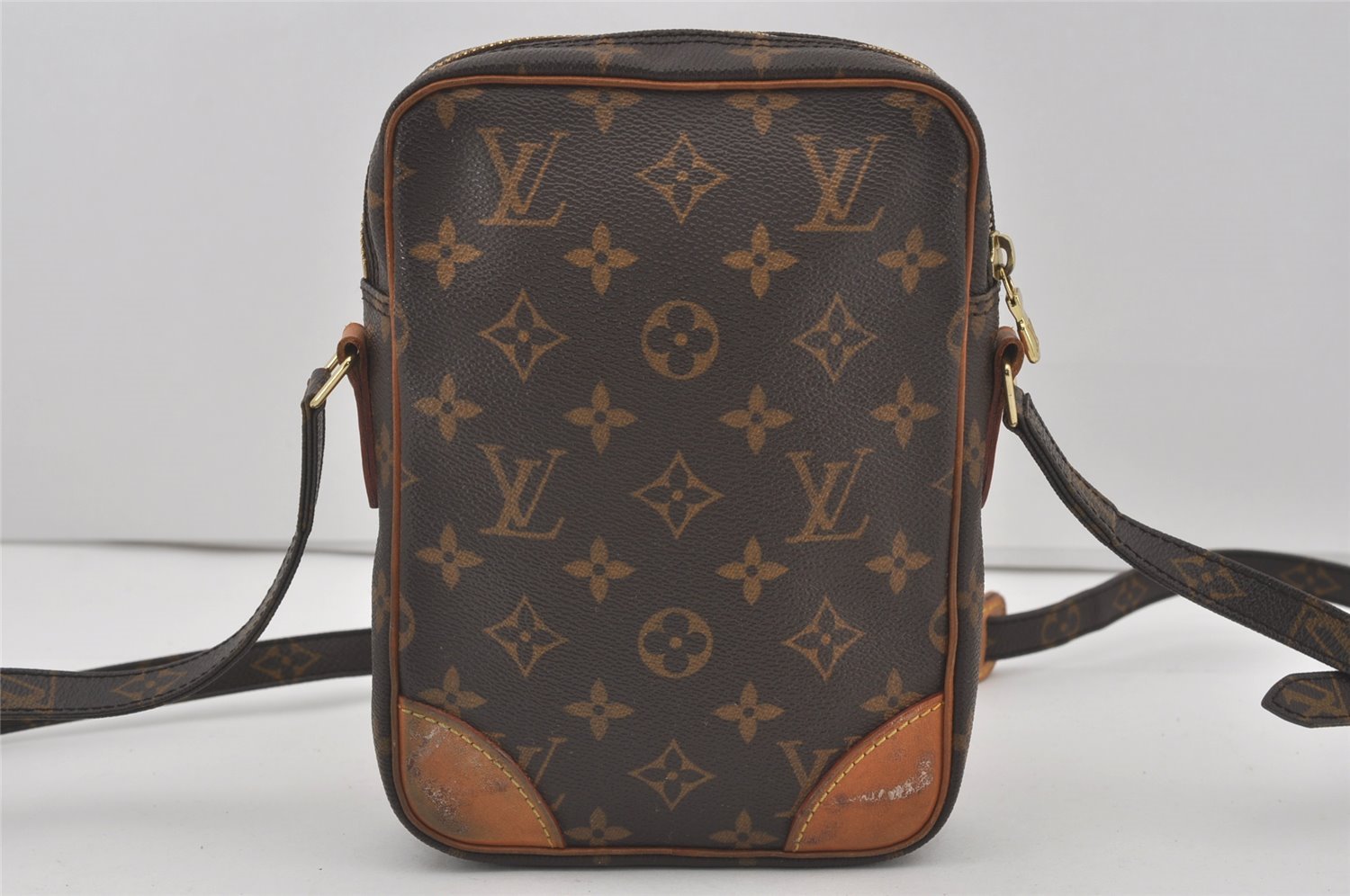Authentic Louis Vuitton Monogram Danube Shoulder Cross Body Bag M45266 LV 4350I