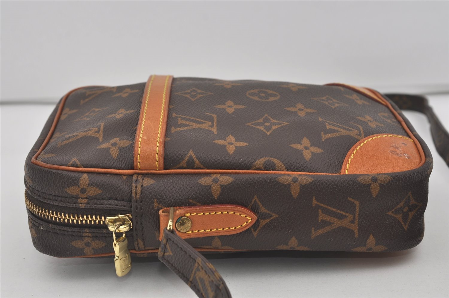 Authentic Louis Vuitton Monogram Danube Shoulder Cross Body Bag M45266 LV 4350I