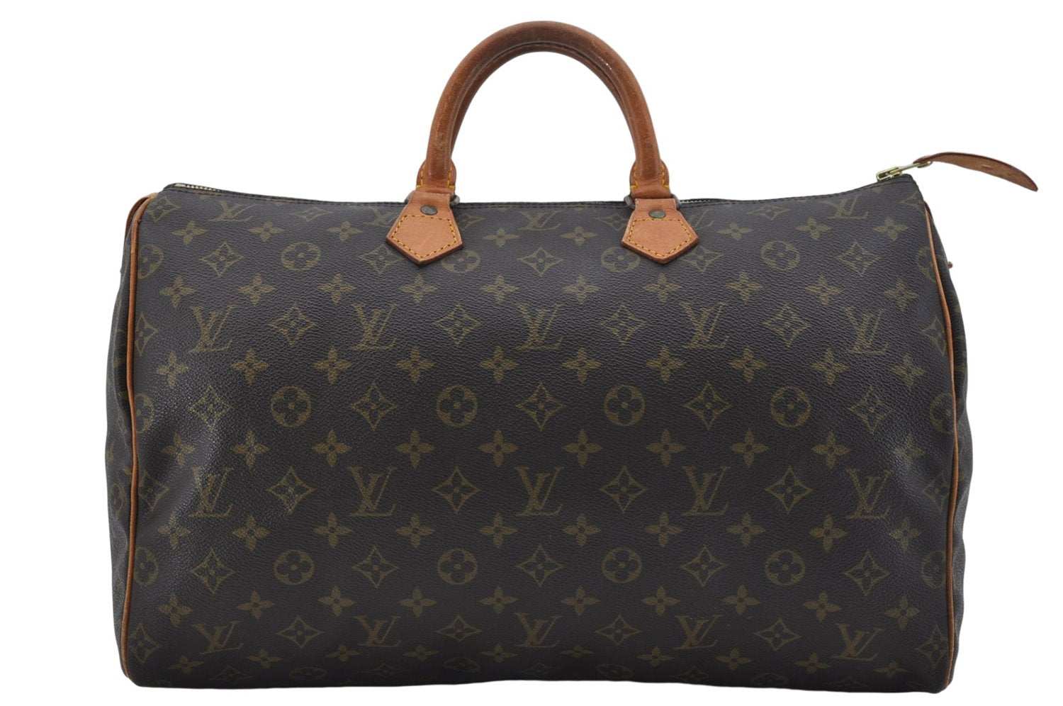 Authentic Louis Vuitton Monogram Speedy 40 Hand Boston Bag M41522 LV 4351E