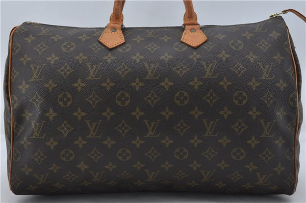 Authentic Louis Vuitton Monogram Speedy 40 Hand Boston Bag M41522 LV 4351E