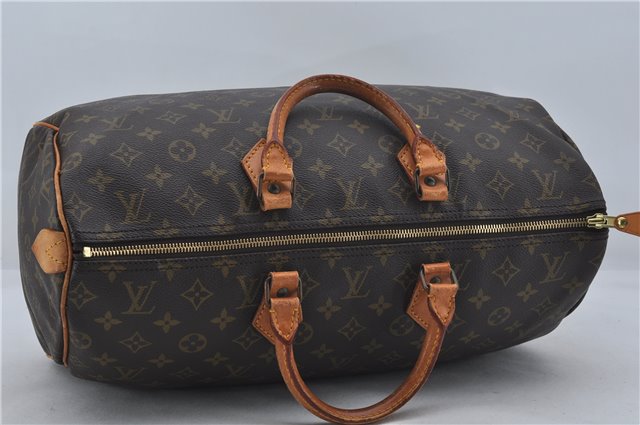 Authentic Louis Vuitton Monogram Speedy 40 Hand Boston Bag M41522 LV 4351E