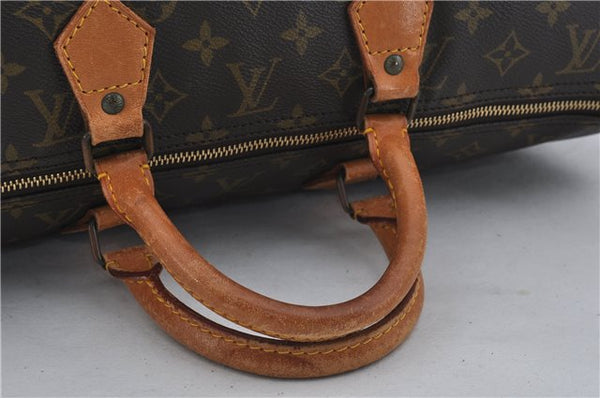 Authentic Louis Vuitton Monogram Speedy 40 Hand Boston Bag M41522 LV 4351E