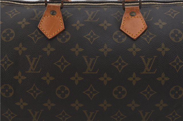 Authentic Louis Vuitton Monogram Speedy 40 Hand Boston Bag M41522 LV 4351E