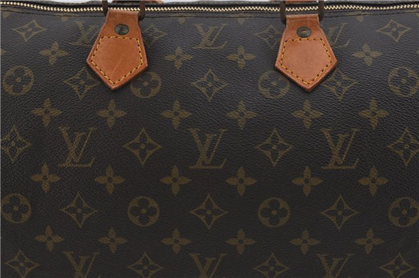 Authentic Louis Vuitton Monogram Speedy 40 Hand Boston Bag M41522 LV 4351E