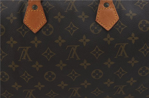 Authentic Louis Vuitton Monogram Speedy 40 Hand Boston Bag M41522 LV 4351E