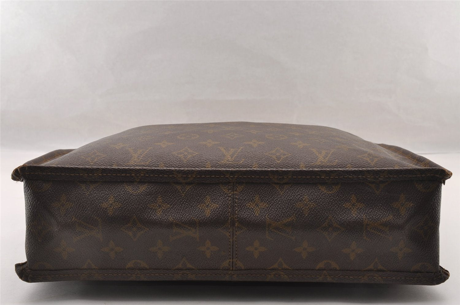 Authentic Louis Vuitton Monogram Sac Plat Hand Tote Bag Old Model LV Junk 4352I