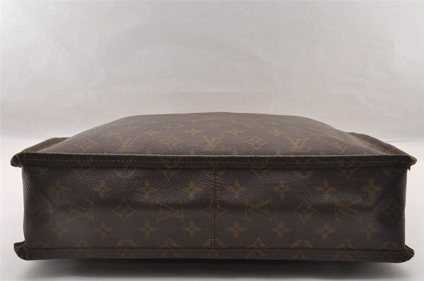 Authentic Louis Vuitton Monogram Sac Plat Hand Tote Bag Old Model LV Junk 4352I