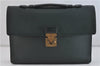 Authentic LOUIS VUITTON Taiga Serviette Kourad Brief Case Green M30074 LV 4354C