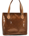 Authentic Louis Vuitton Vernis Houston Shoulder Hand Bag Brown M91122 LV 4354D