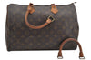 Authentic Louis Vuitton Monogram Speedy 35 Hand Boston Bag M41524 LV Junk 4354I