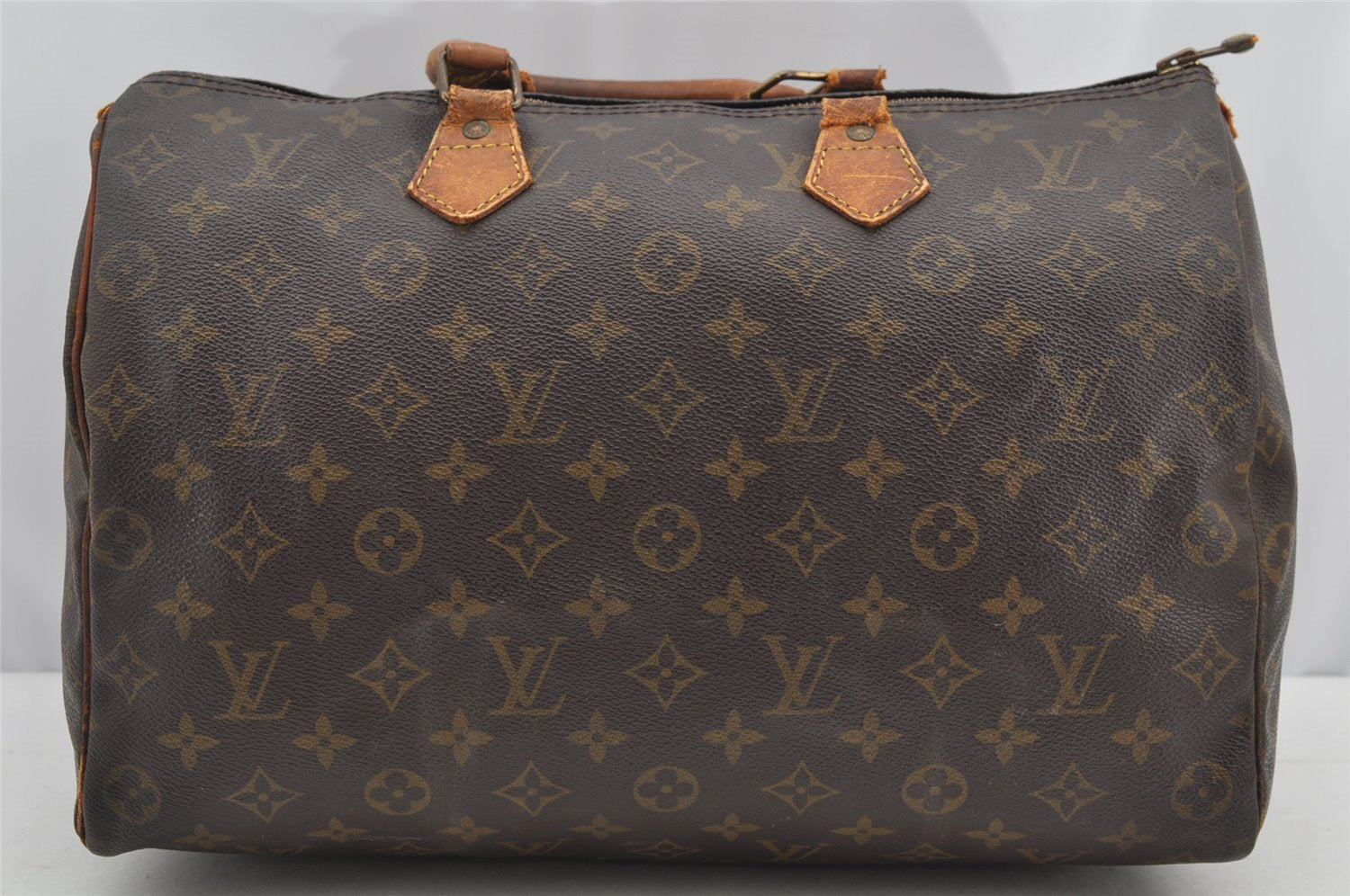 Authentic Louis Vuitton Monogram Speedy 35 Hand Boston Bag M41524 LV Junk 4354I