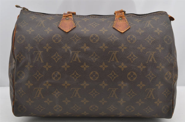 Authentic Louis Vuitton Monogram Speedy 35 Hand Boston Bag M41524 LV Junk 4354I