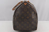 Authentic Louis Vuitton Monogram Speedy 35 Hand Boston Bag M41524 LV Junk 4354I