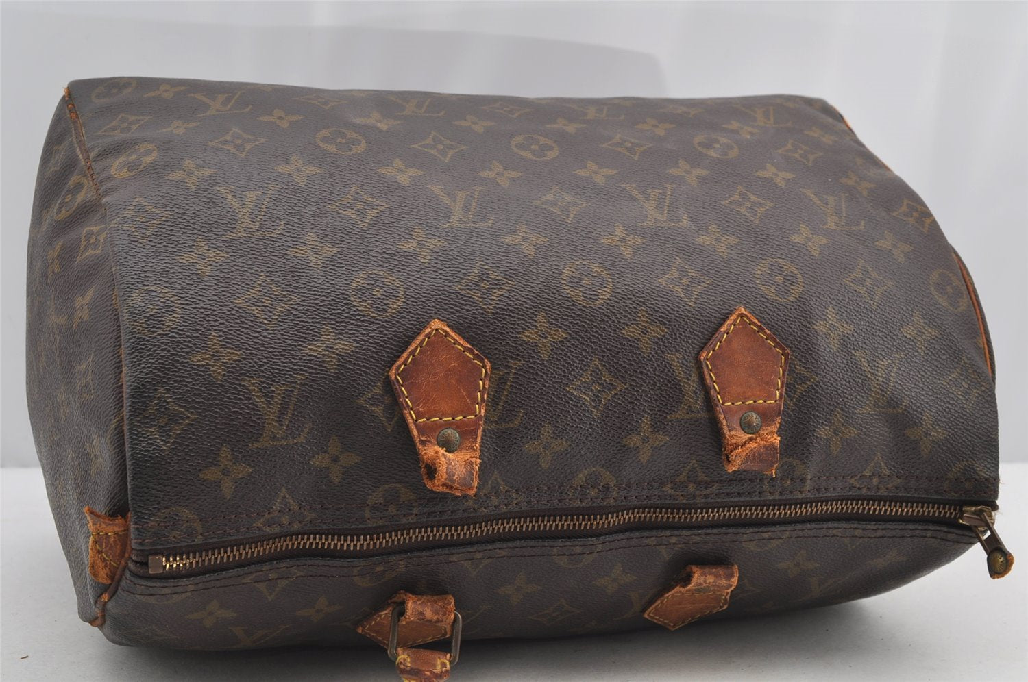 Authentic Louis Vuitton Monogram Speedy 35 Hand Boston Bag M41524 LV Junk 4354I