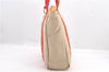 Authentic LOUIS VUITTON Antigua Cabas MM Tote Bag Beige Red M40035 LV 4355C